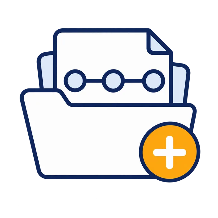 Illustration of a project folder