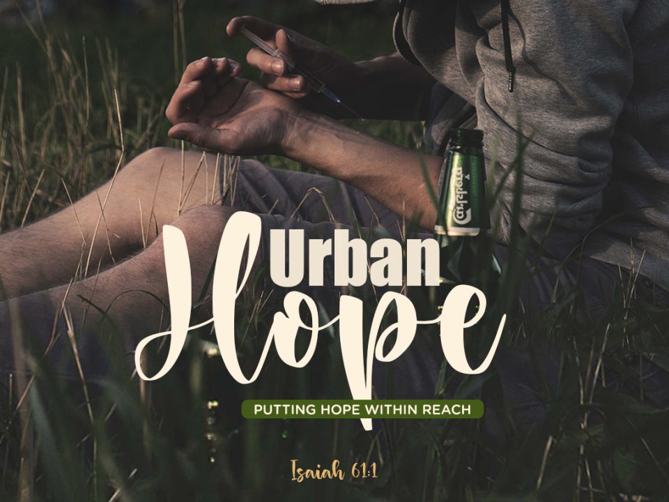 Urban Hope event poster designed for Christ Community Church